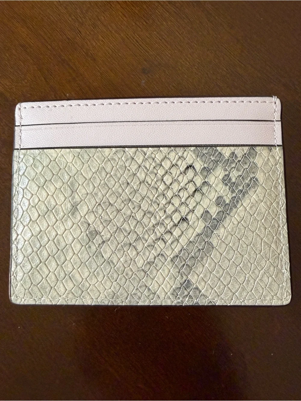 kate spade Pink Snake Small Slim Card Holder